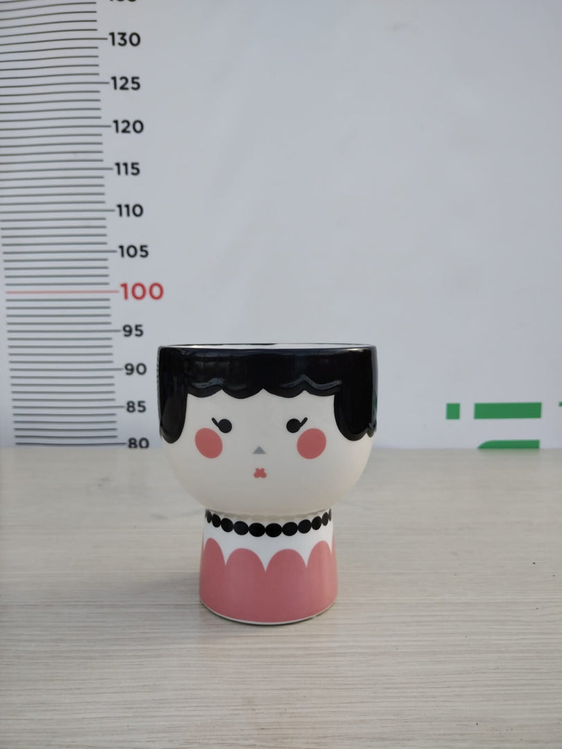 VASO D'ARREDO SMALTATATO DONNA IN CERAMICA V.12 AZIENDA ANTICO MESTIERE