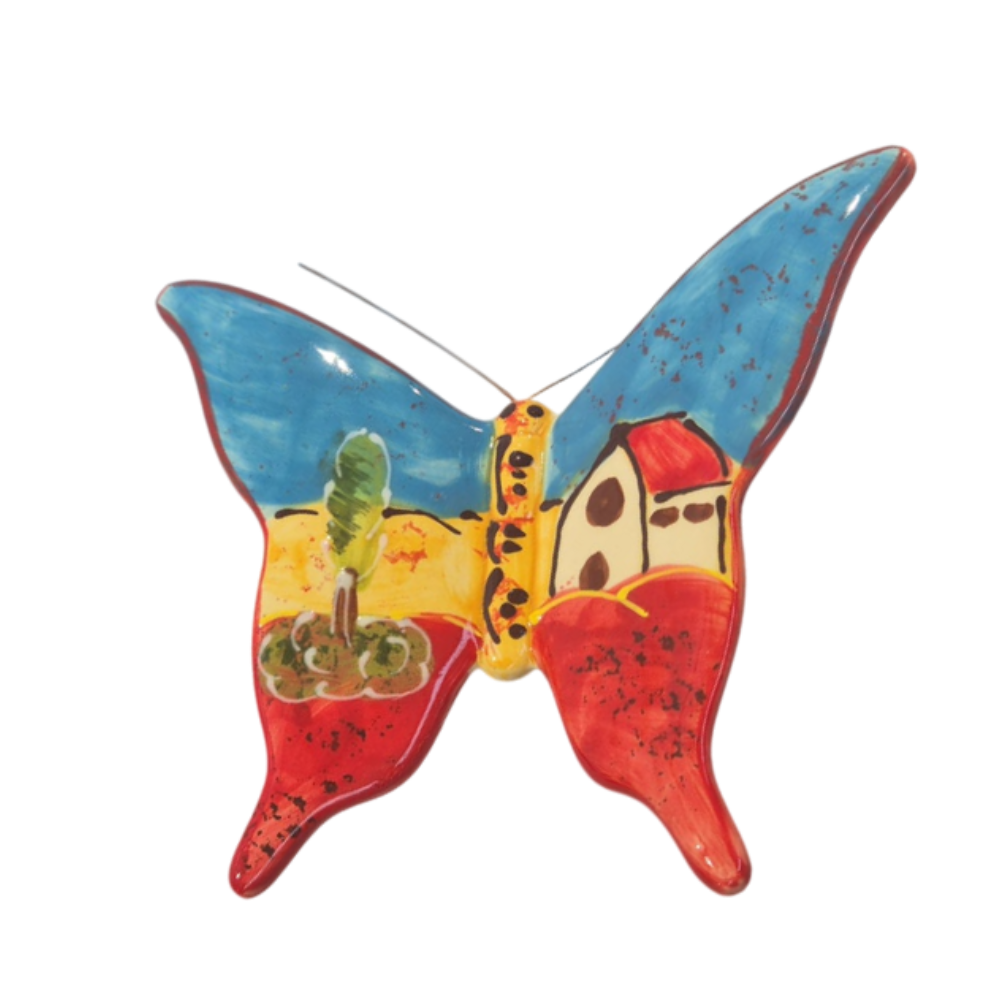 FARFALLA 4 in ceramica 26x20 cm